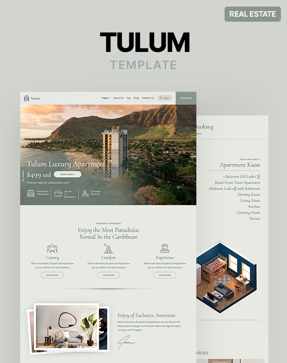 Tulum - New Real Estate Webflow Template