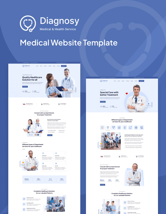 Diagonsy - New Doctor Webflow Template