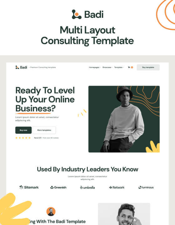 Badi - New Consulting Webflow Template