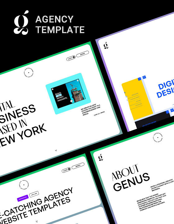Genus - New Agency Webflow Template