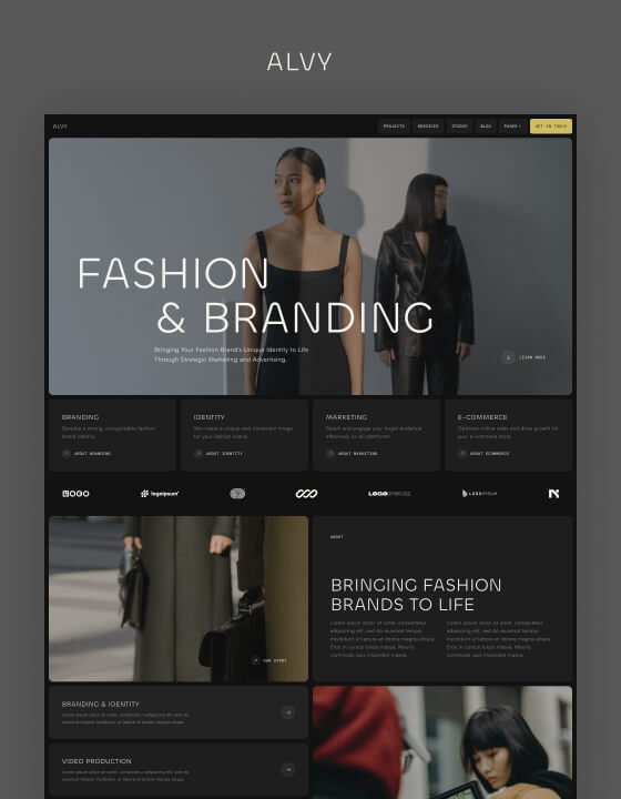 Alvy - New Agency Webflow Template