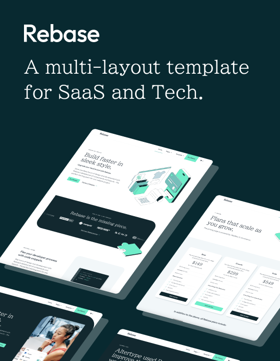 Rebase - New Software Webflow Template