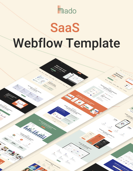 Hado - New SaaS Webflow Template