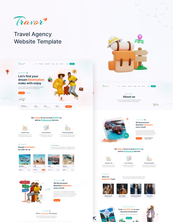 Travor - New Tourism Webflow Template