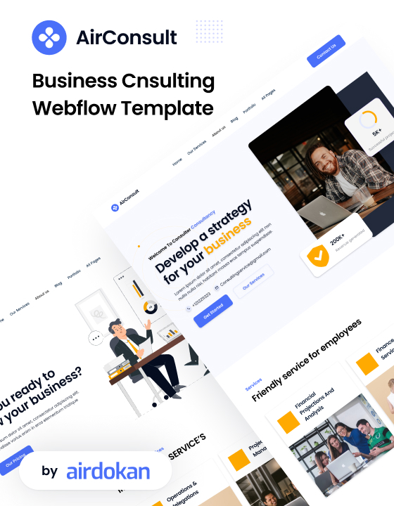 AirConsult - New Consulting Webflow Template