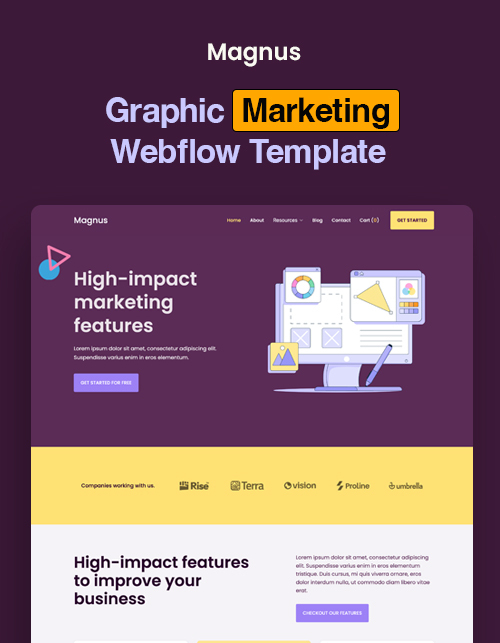 Magnus - New SaaS Webflow Template