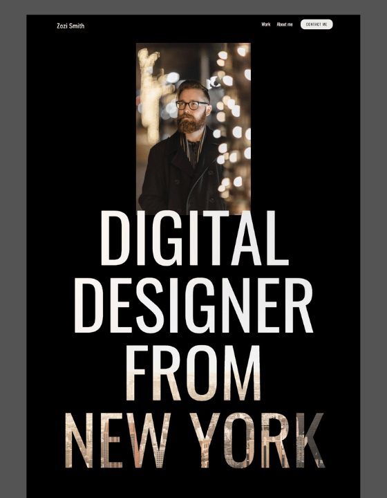 Zozi Smith - New Portfolio Webflow Template