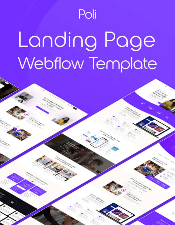 Poli - New Landing page Webflow Template