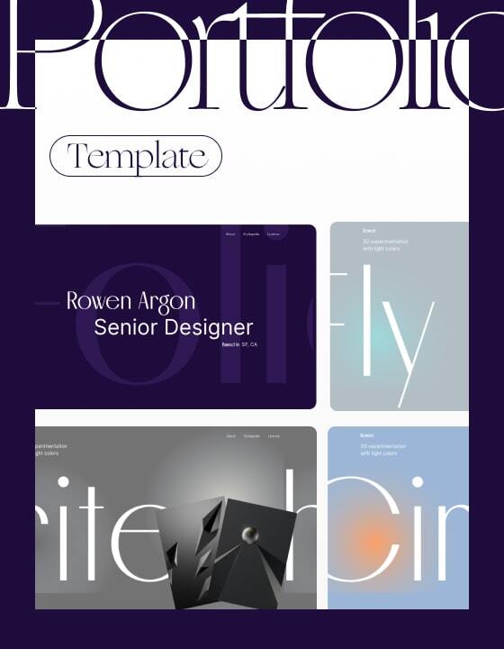 Rowen Argon - New Portfolio Webflow Template