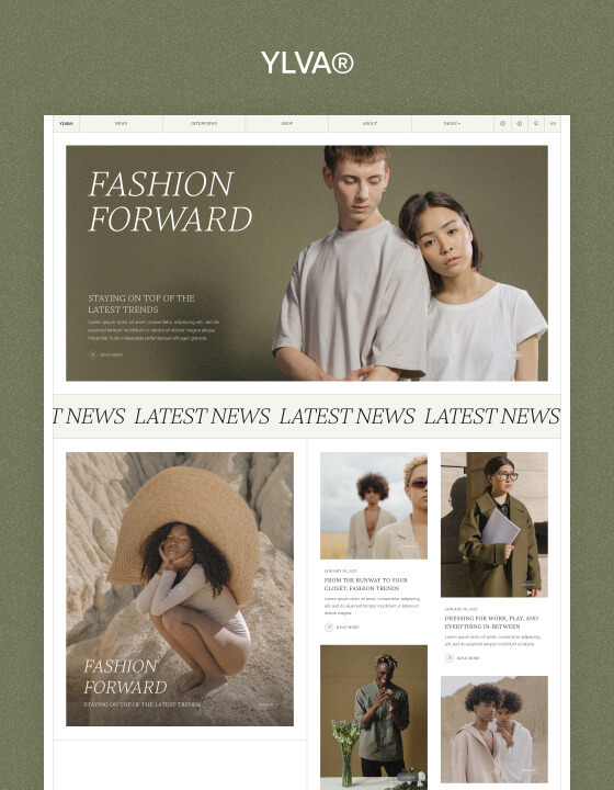 Ylva - New Fashion Webflow Template