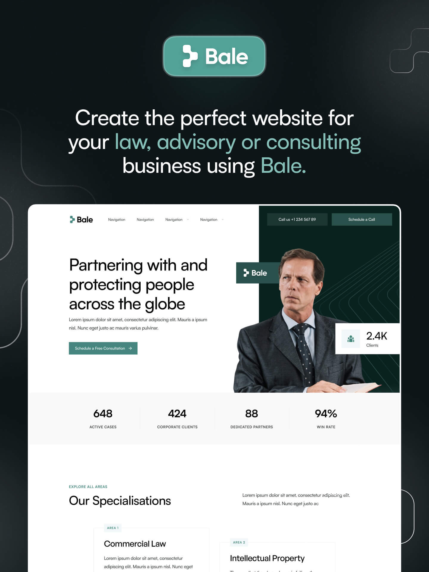 Bale - New Law Firm Webflow Template