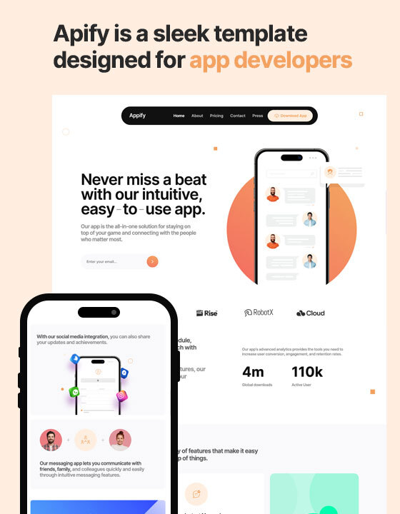 Apify - New App Webflow Template