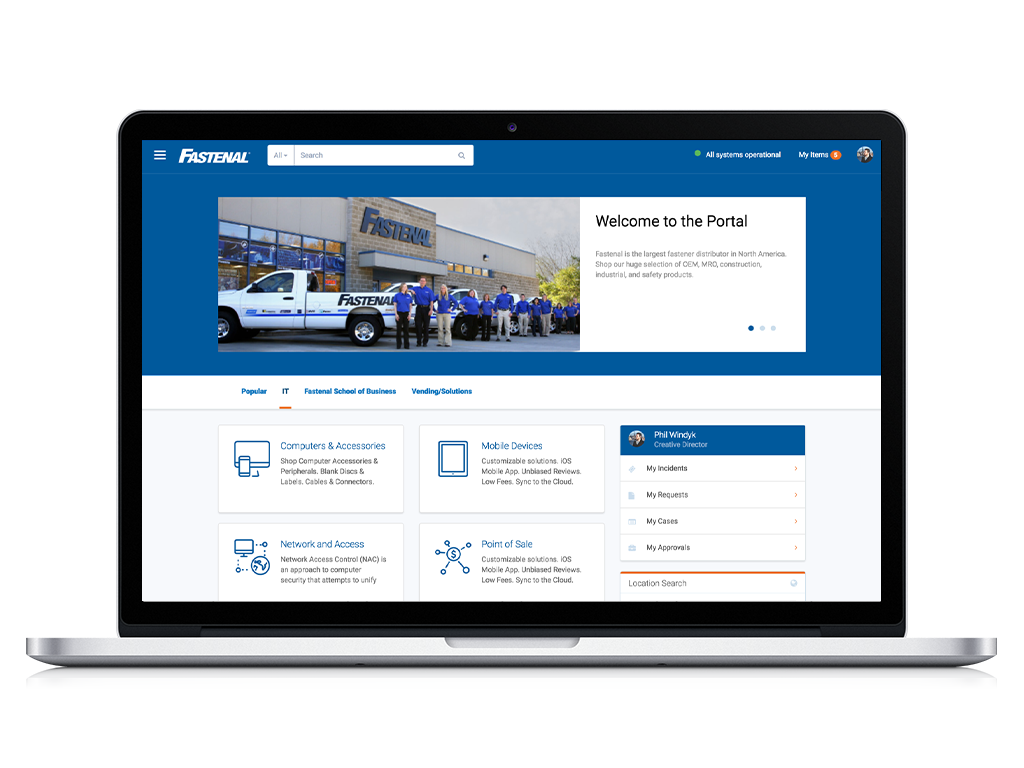 Fastenal Service Portal NewRocket