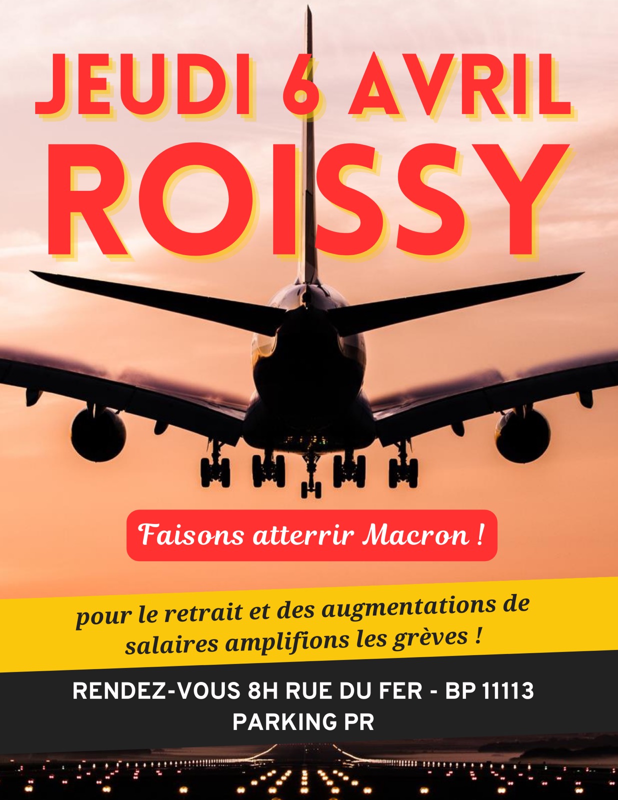 ROISSY - FAISONS ATTERIR MACRON !