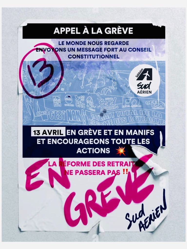 2023 04 13 APPEL A LA GREVE !