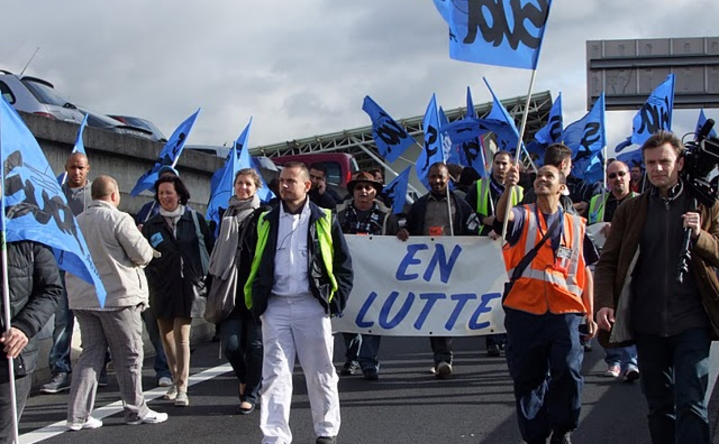 Manifestation de Sud Aérien