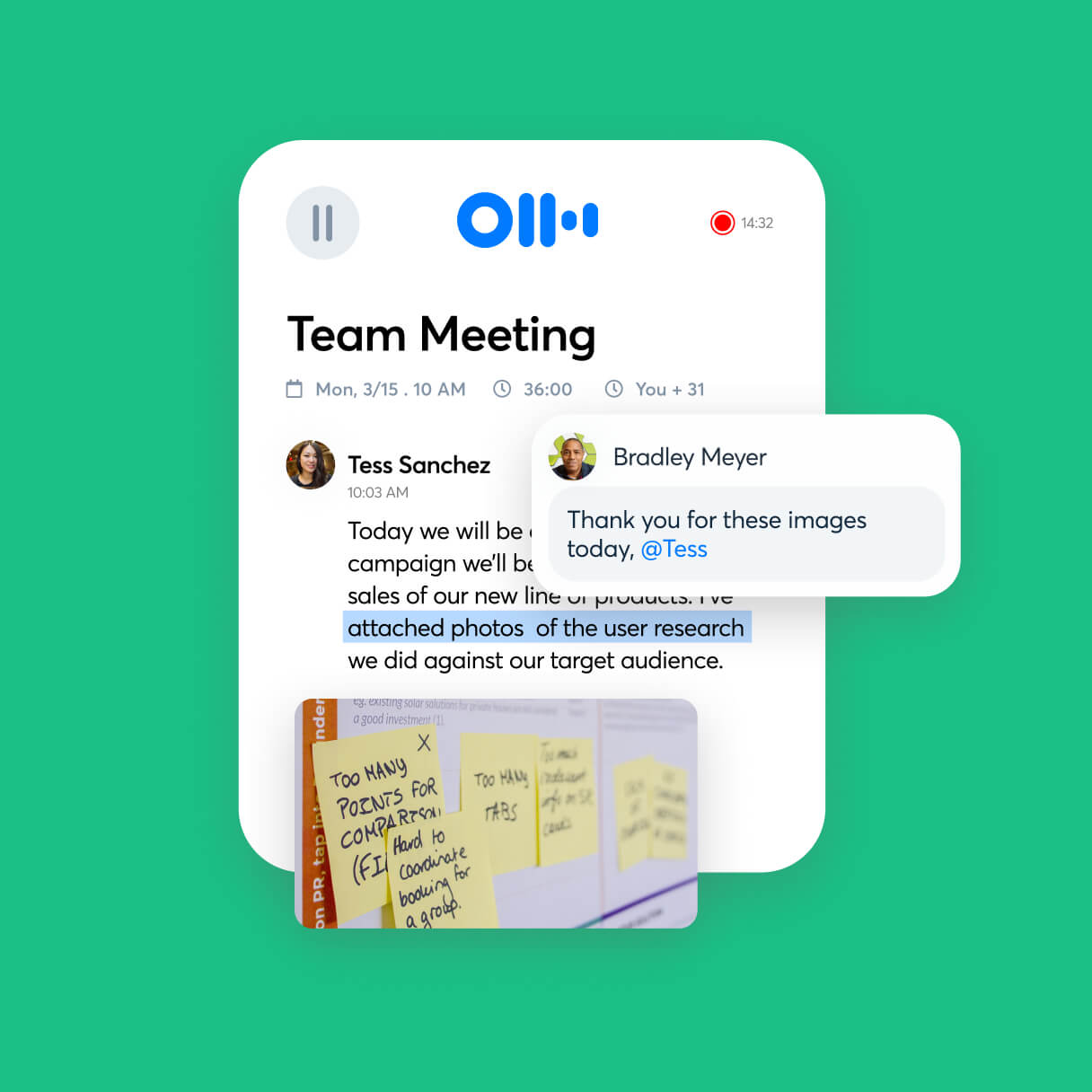 Product Manage with Realtime, Shareable Notes & Workflow Tool Otter.ai