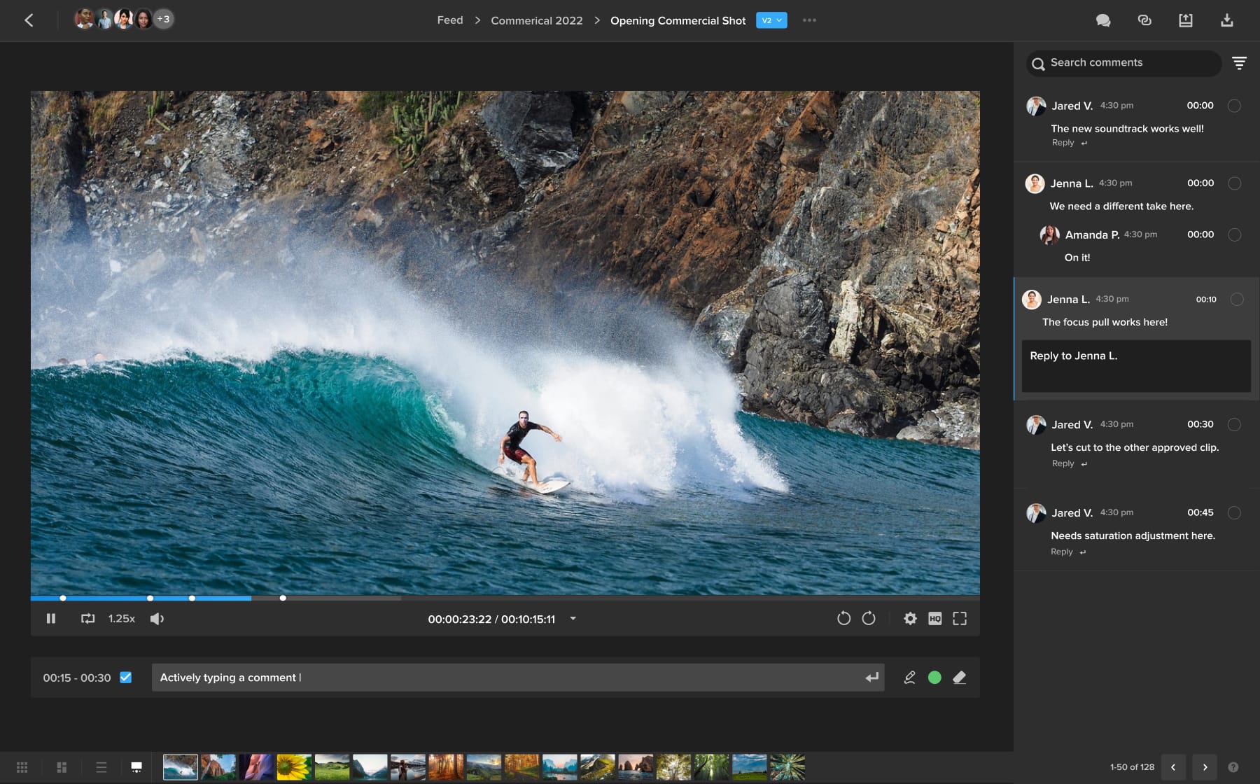 Video editing collaboration tool