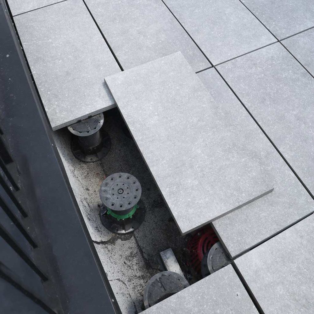 How To Install Outdoor Porcelain Tiles Laying on Pedestals