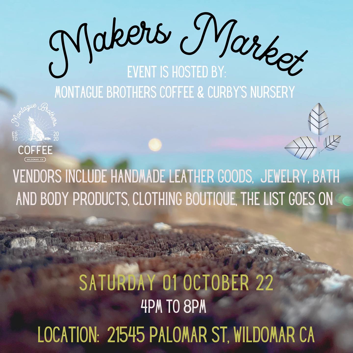 Montague Brothers Coffee October Fall Market