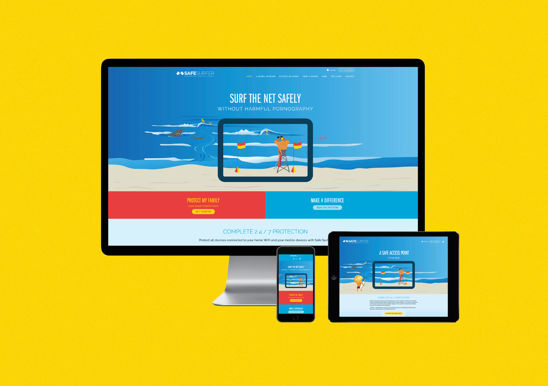 Safe Surfer | Client Projects - Woods Agency