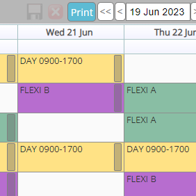 How do I print the Rota?