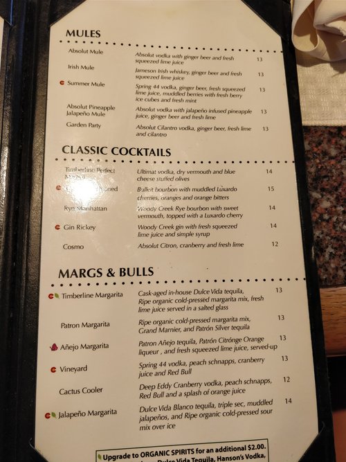 mules, cocktails, margs & bulls