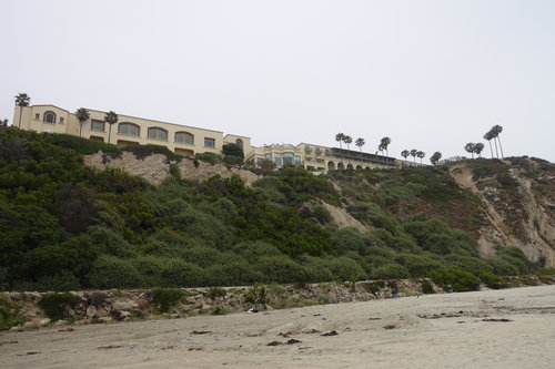 View of the resort from the beach