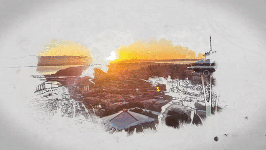 Presentation design portfolio: TEDxSeattle Other Sides event branding animation design