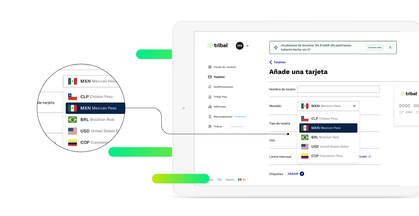 tarjetas corporativas multidivisas