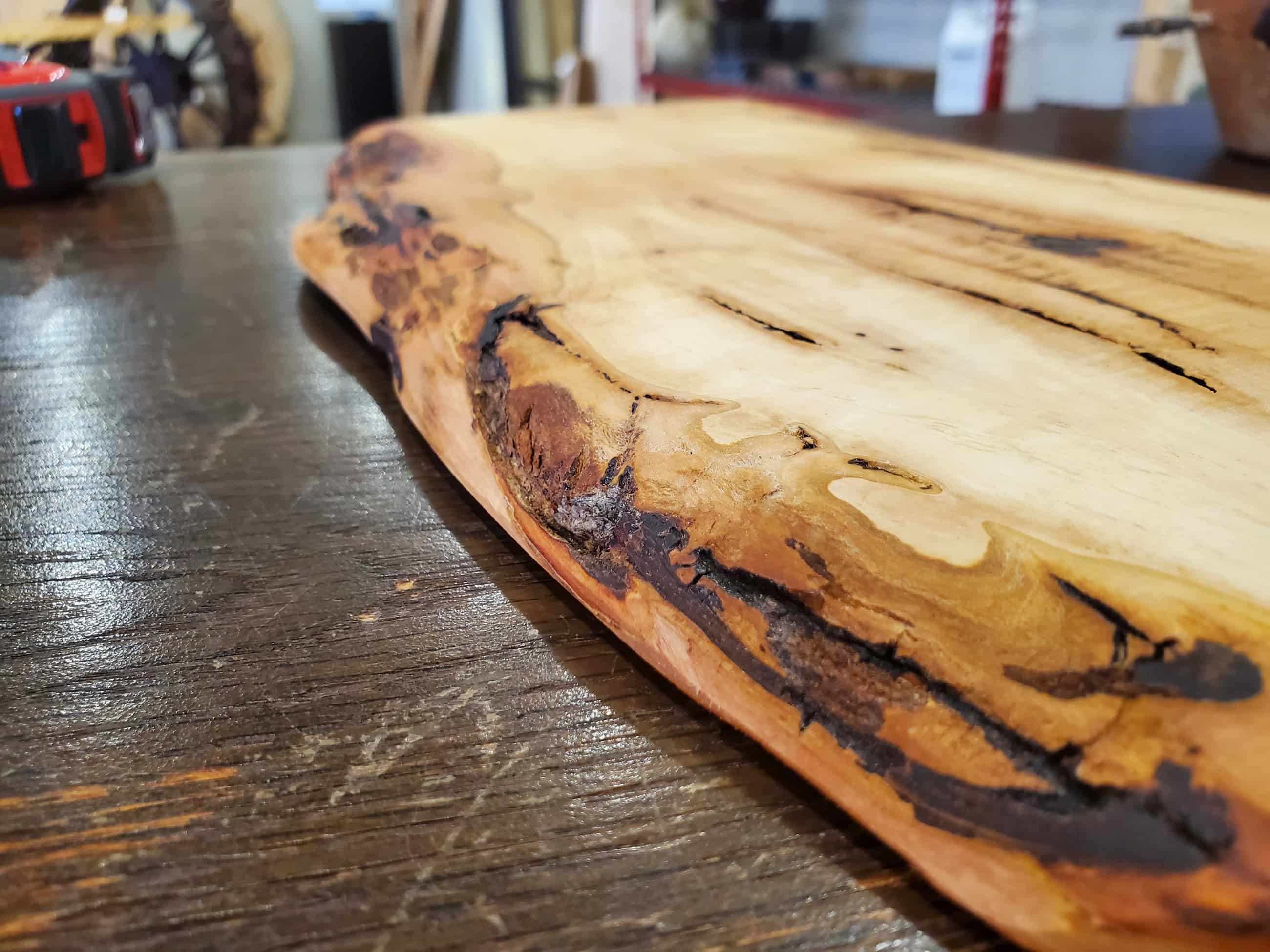 24" Pecan charcuterie board Oak Hill Iron + Wood