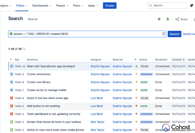 Có nhiều cách để bạn có thể tìm kiếm issue trên Jira