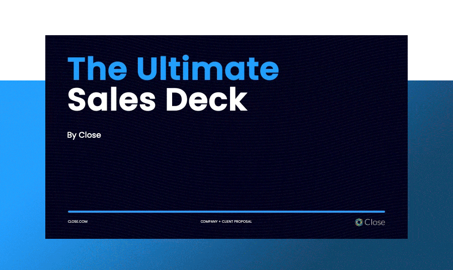 High Performance Sales Deck Templates
