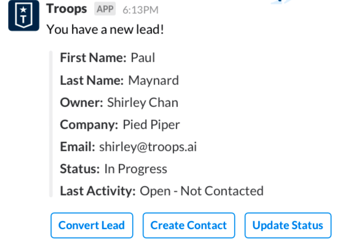 Troops.ai, sales team management software