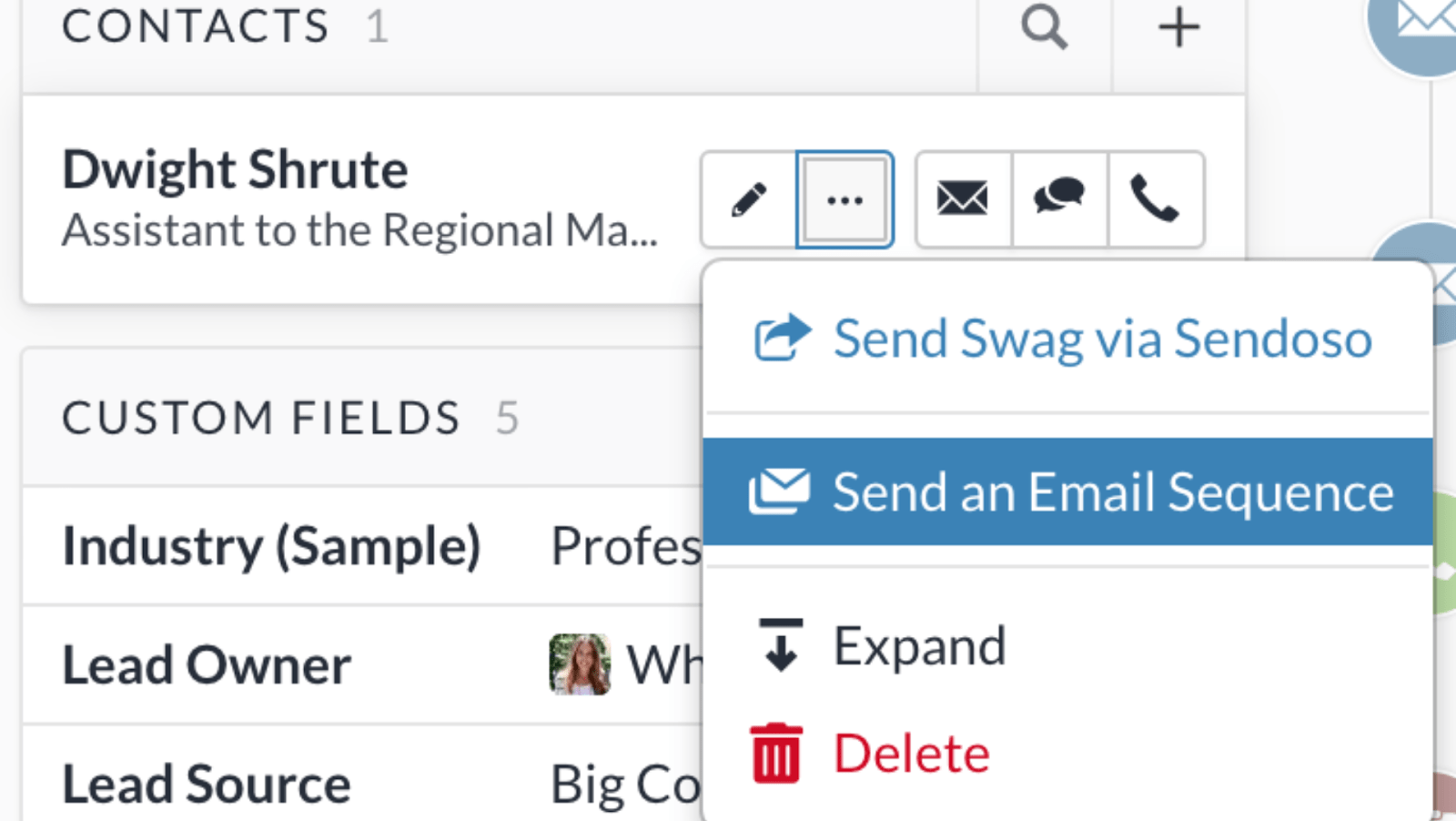 Email automation in Close