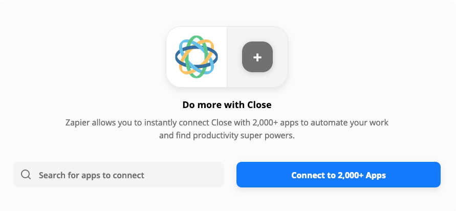 Close to Zapier integration