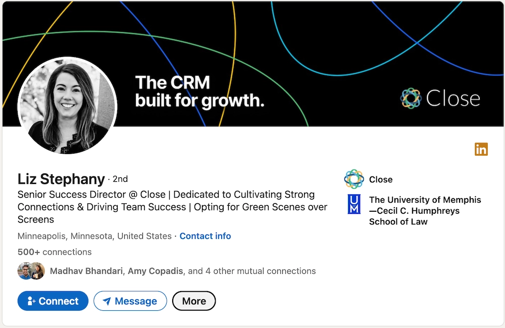 Best LinkedIn Headline Examples - Liz Stephany