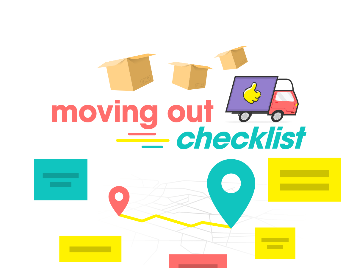 Moving out checklist Planning all the stages when moving home Templates Klaxoon