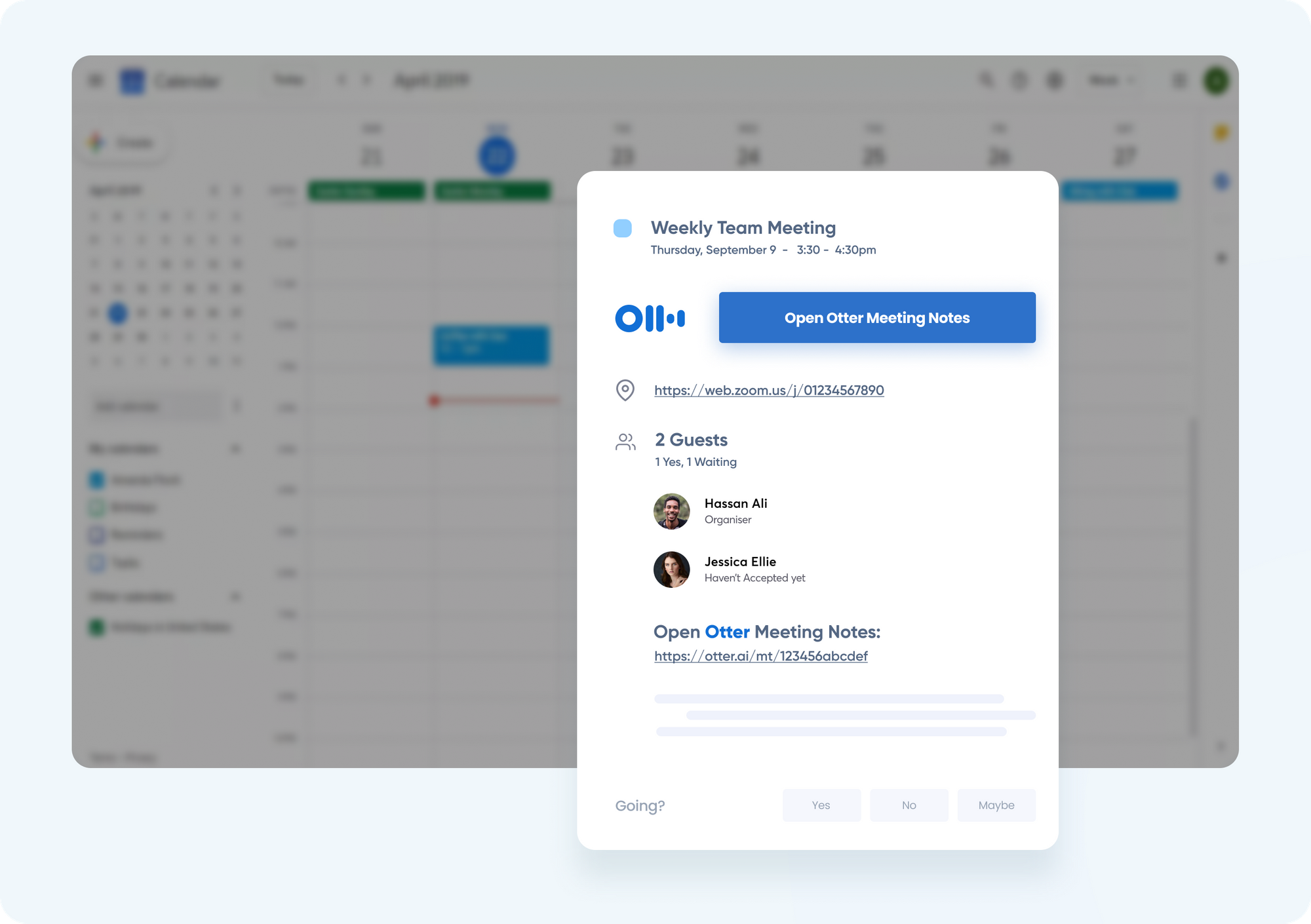 Otter Chrome Extension Makes Adding Meeting Notes To Google Calendar 