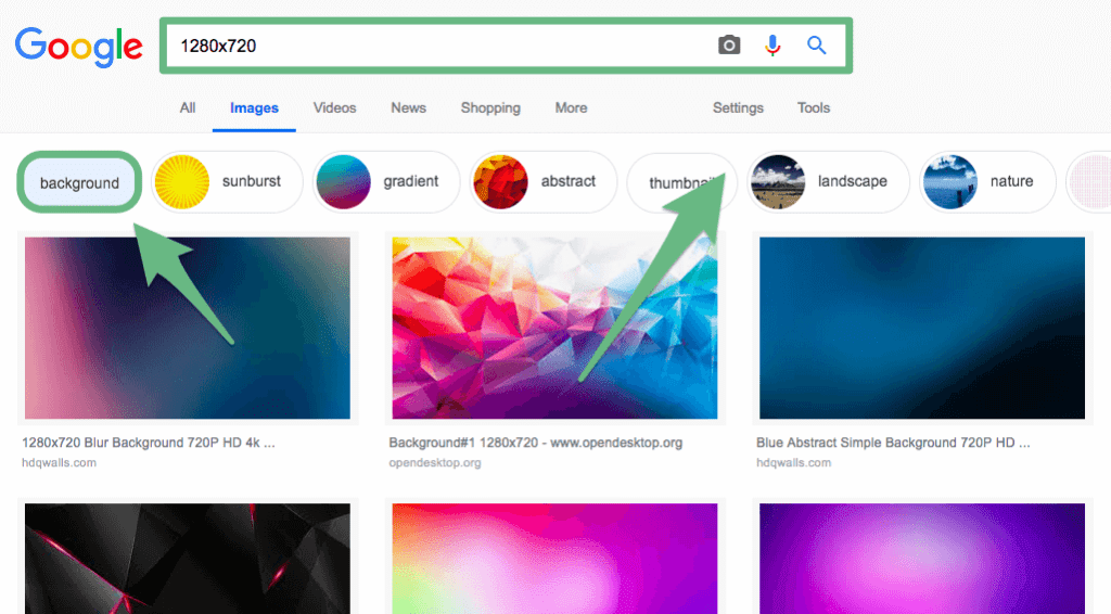 create youtube thumbnails with google images and canva