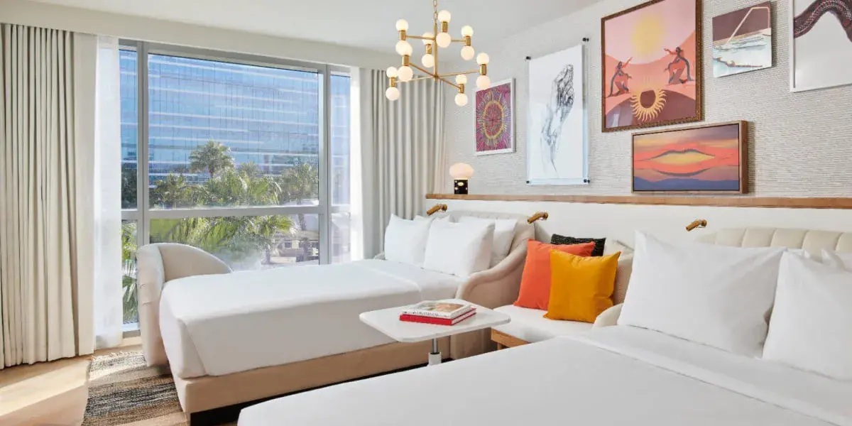 Canyon/Opal Tower Chamber Double Queen Virgin Hotels Las Vegas