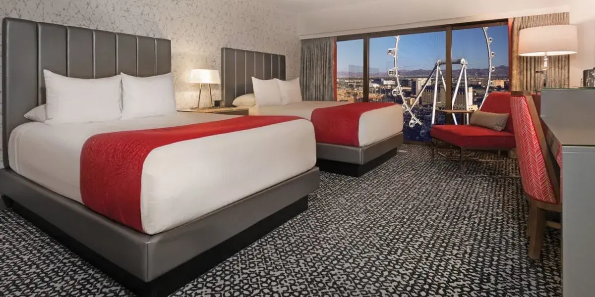 Flamingo Room Two Queens High Roller View Flamingo Hotel and Casino