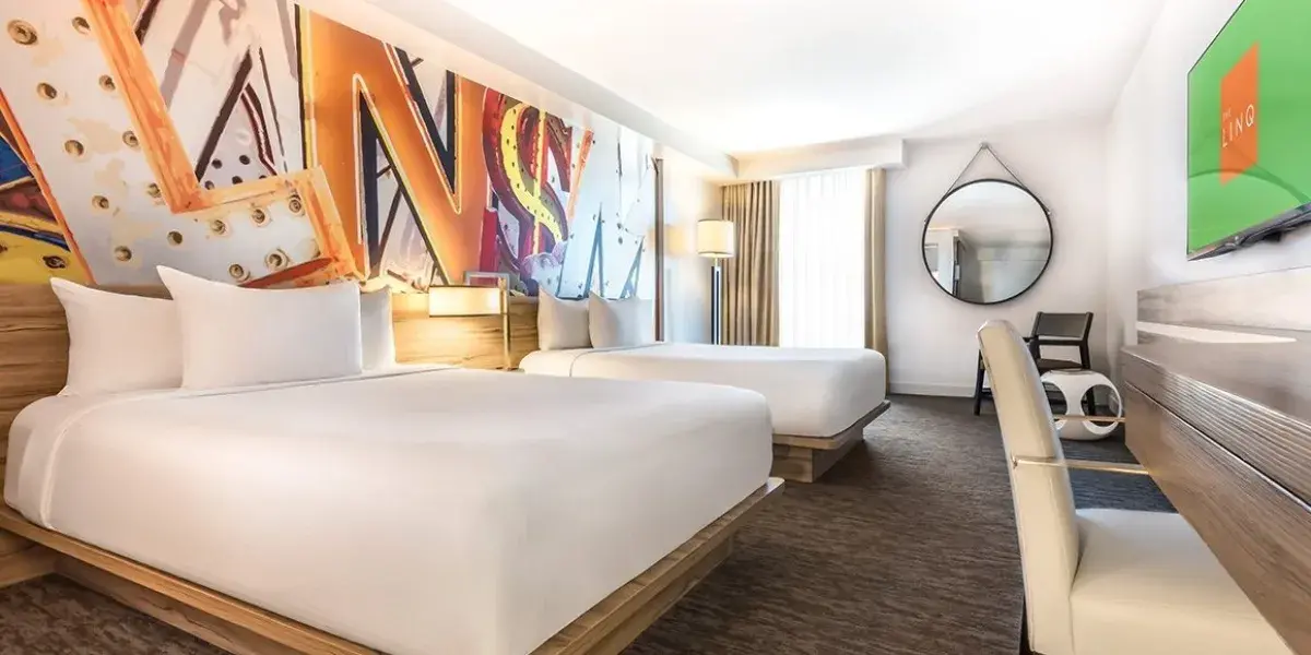 Deluxe Room Two Queens The Linq Hotel + Experience Las Vegas