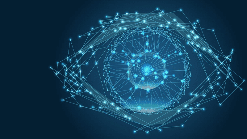 Gráfico de reconhecimento de objetos em uma foto.