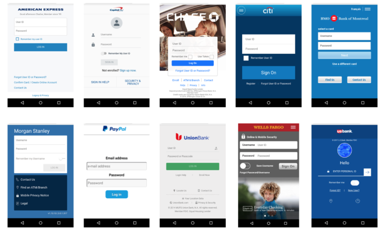 BancaMarStealer overlays that convincingly imitate login of major financial institutions