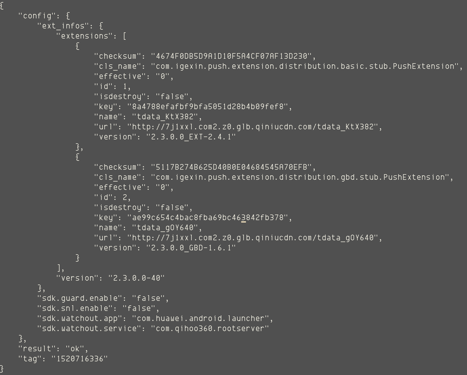 Code snippet