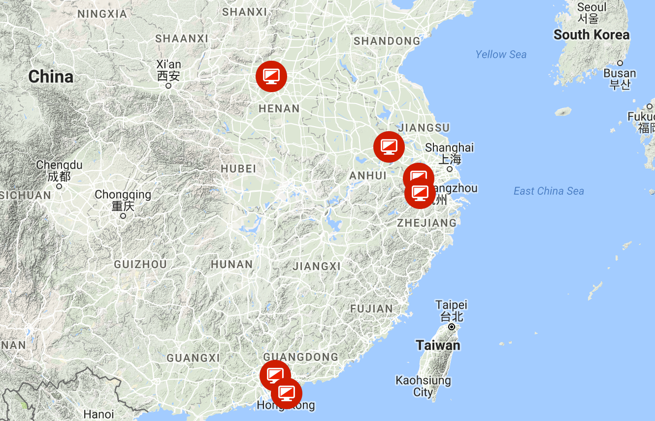 Command and control infrastructure map