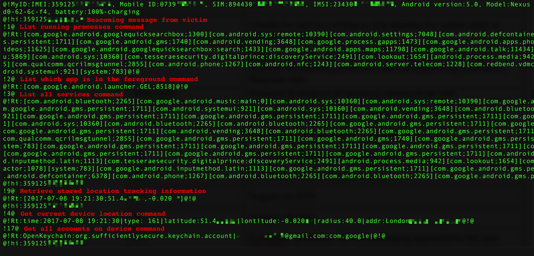 JadeRAT code snippet