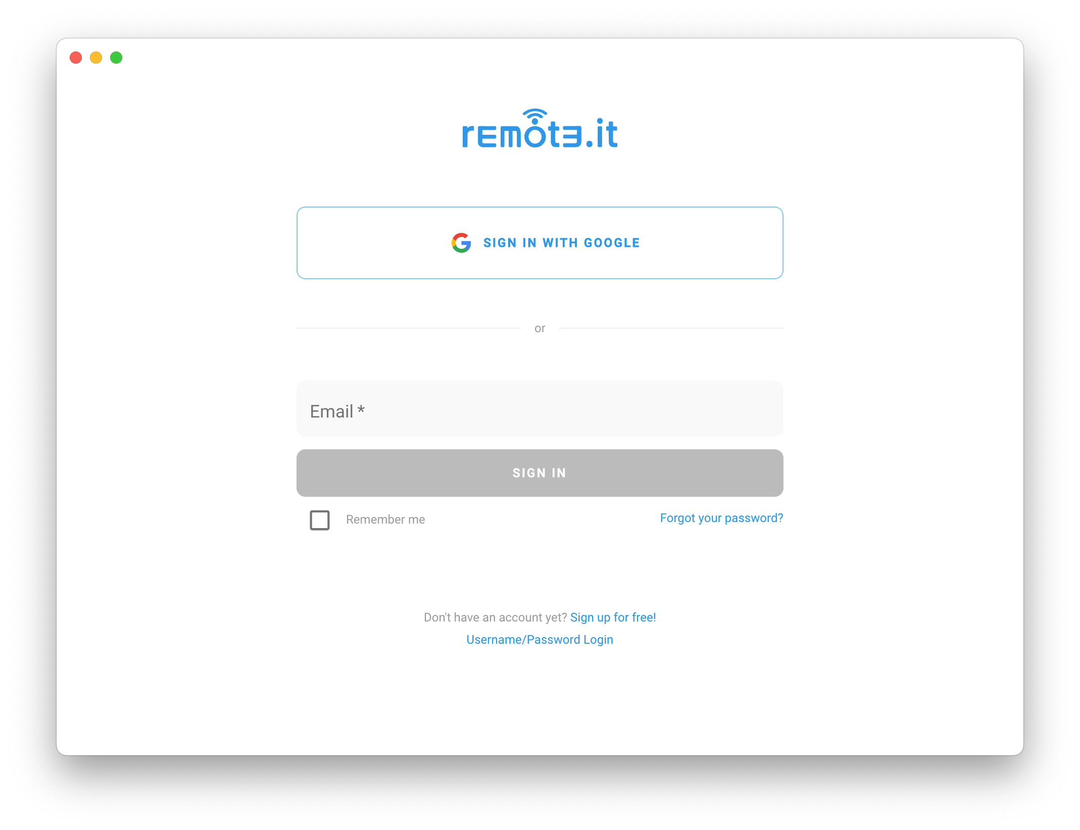 remote.it login