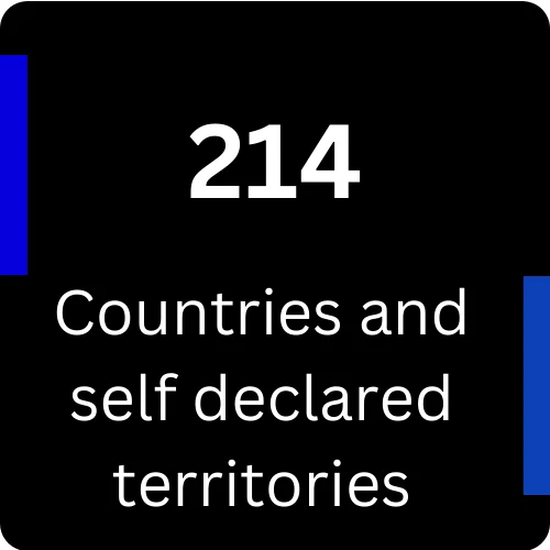 リモート.214の郡と自己宣言領土に配備されている。